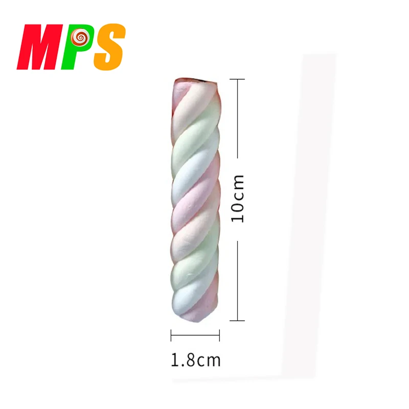 Halal High Quality 8g Twist Multi Color Strawberry Flavoured Marshmallow