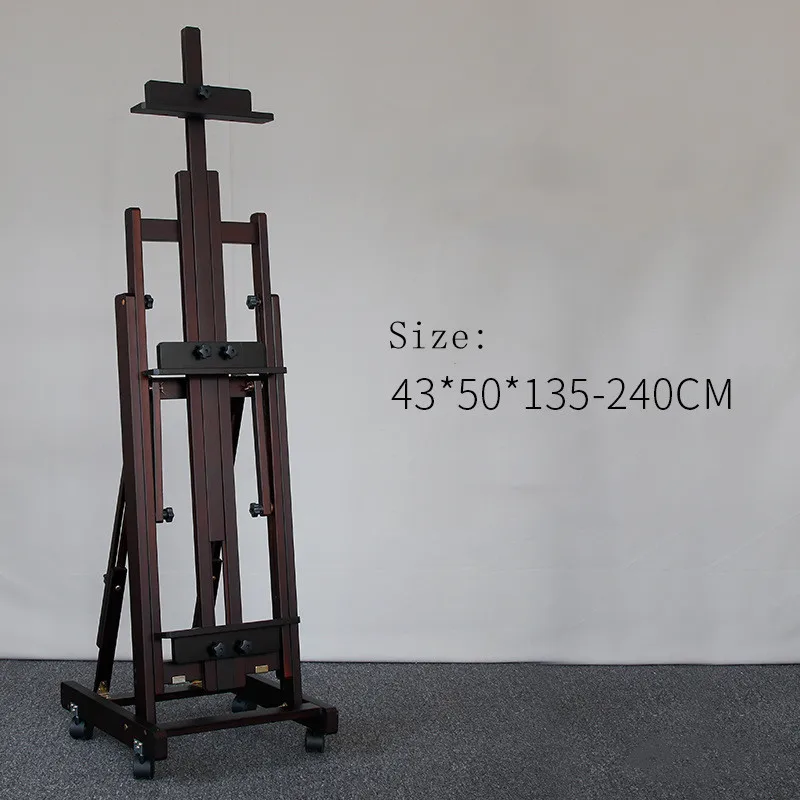 Bomeijia Large Beech Wood Different Angle Adjustable Easel Stand Studio Easel For Artist Painting Display Art Supplies