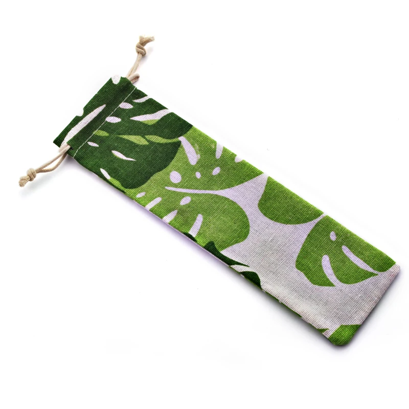 Холщовый льняной мешок 70*250 мм, пакет для питьевой соломы, джутовый Хлопковый мешок на шнурке с индивидуальным логотипом