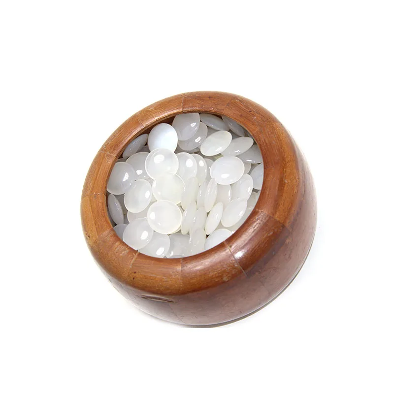 Индивидуальные Высококачественные игрушки из натурального агата biconvex go game weiqi stone