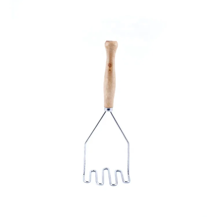 Useful Kitchen Accessories Handy and practical Potato Press With Wood Handle for Fruit And Vegetable Mud