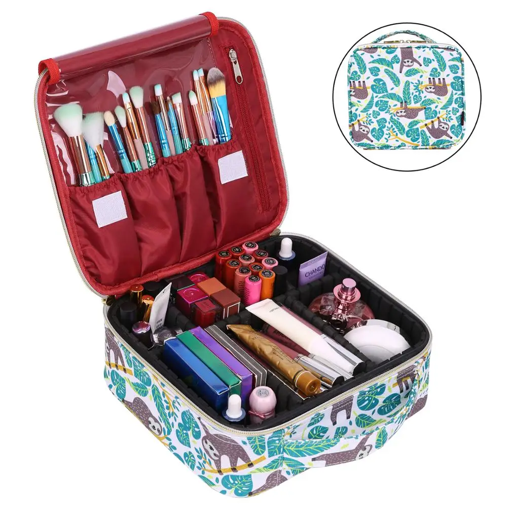 Lokass Cosmetic Bag Lazy Travel Makeup Bag Pattern Make Up Storage Organizer Magic Cosmetic Pouch for Women Girls