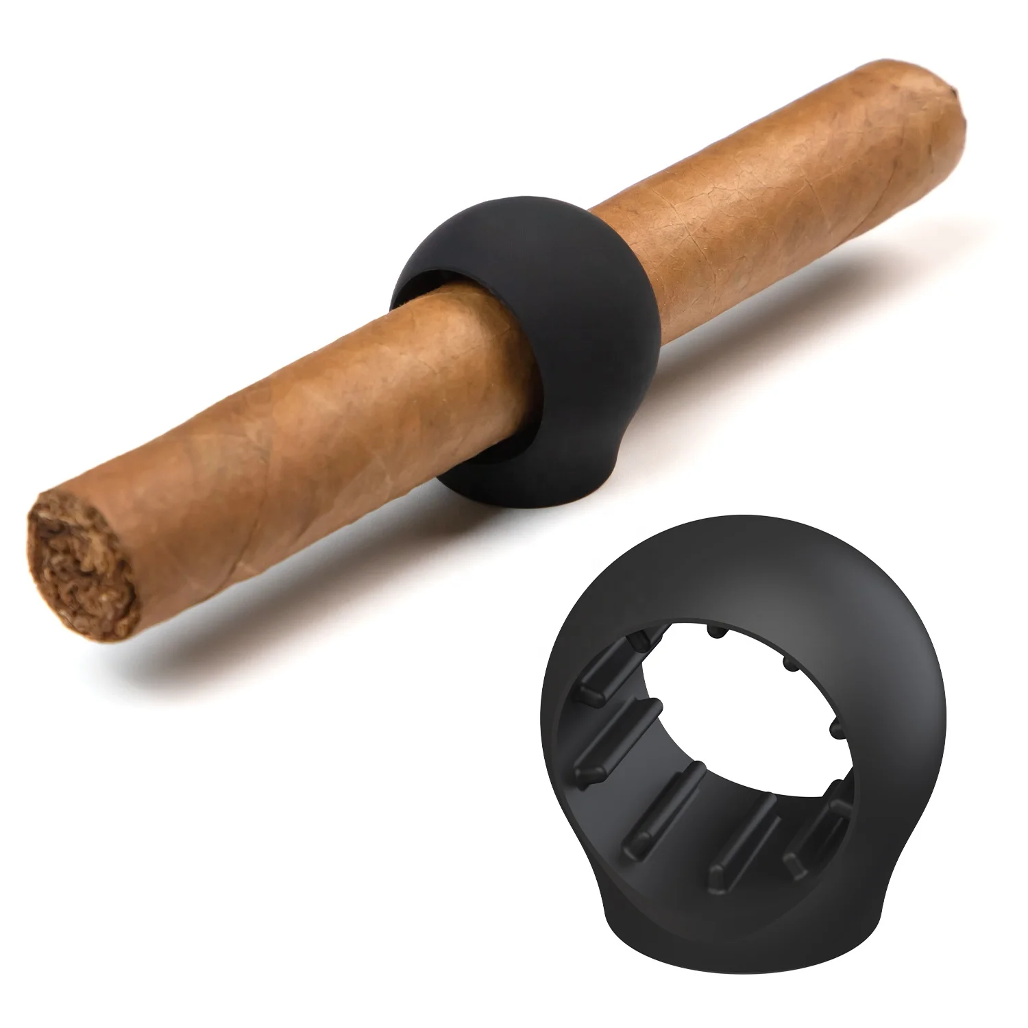 Hot Selling silicone Golf Cigar Holder Clip Cigar Minder for Golf Bag and Trolley Golf Clip Cigar Holder