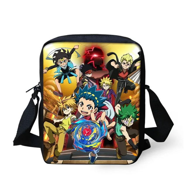 
Anime Beyblade Burst Evolution School Crossbody Bags For Boys Girls Schoolbag Fashion Kids Small Shoulder Bag Children Bookbags 