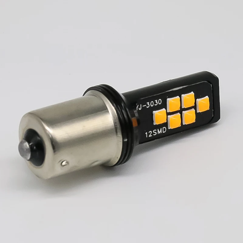 Star flute 1157 BA15S No Error Bright Auto Brake Lights Car Backup Reverse Lamps Turn Signal bulb smd led 3030