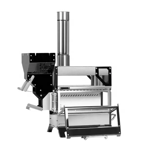 304 Stainless Steel Wood Burning Stove Camping Stove for Hot Tents,