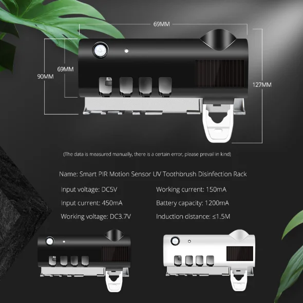  2 в 1 зубная щетка saniti zing LED дизин fector Свет USB синий Авто Мощность Время работы от аккумулятора кабель Таймер Sterili zer держатель для зубных
