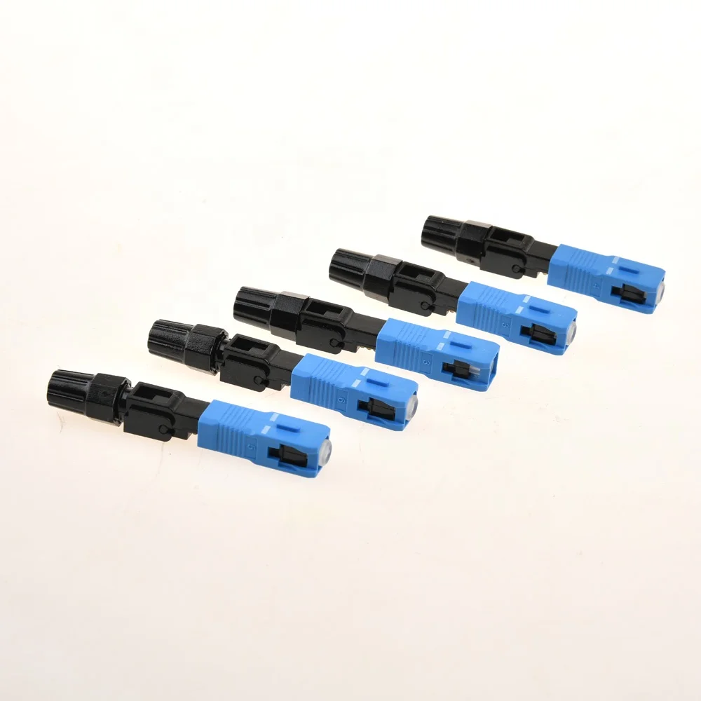 Mechanical SM Assembly equipment upc 0.9mm drop cable tool optical ftth sc quick SC/UPC Optic Fiber Fast Connector
