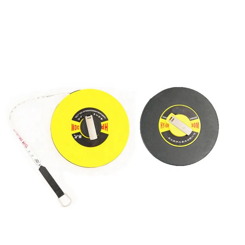 Wholesale 20m 30m 50m Soft Meter Fiberglass Measuring Tape Skyasia Cinta Metrica Fiber Water Proof Leather Tape Measure
