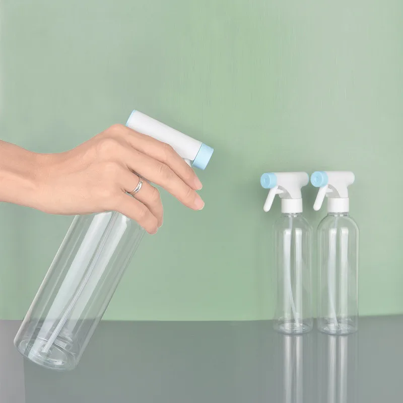 Clear Cleaning Solutions Containers 500ml 750ml 16oz 25oz Bullet Shape Cosmo Plastic Spray Bottle With 28-410 Neck Trigger Spray