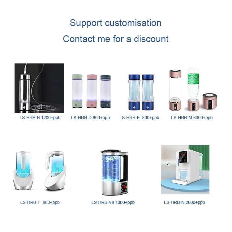 Wholesale Custom Best 2024 420Ml Portable Ioniz Water Electrolysis H2 Hydrogen Generator Hydrogen Rich Water Bottle