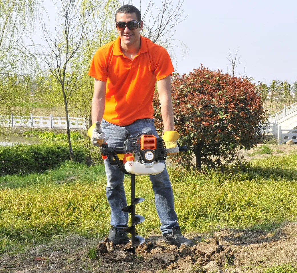 new engine 100 150 200mm drills earth auger 52cc