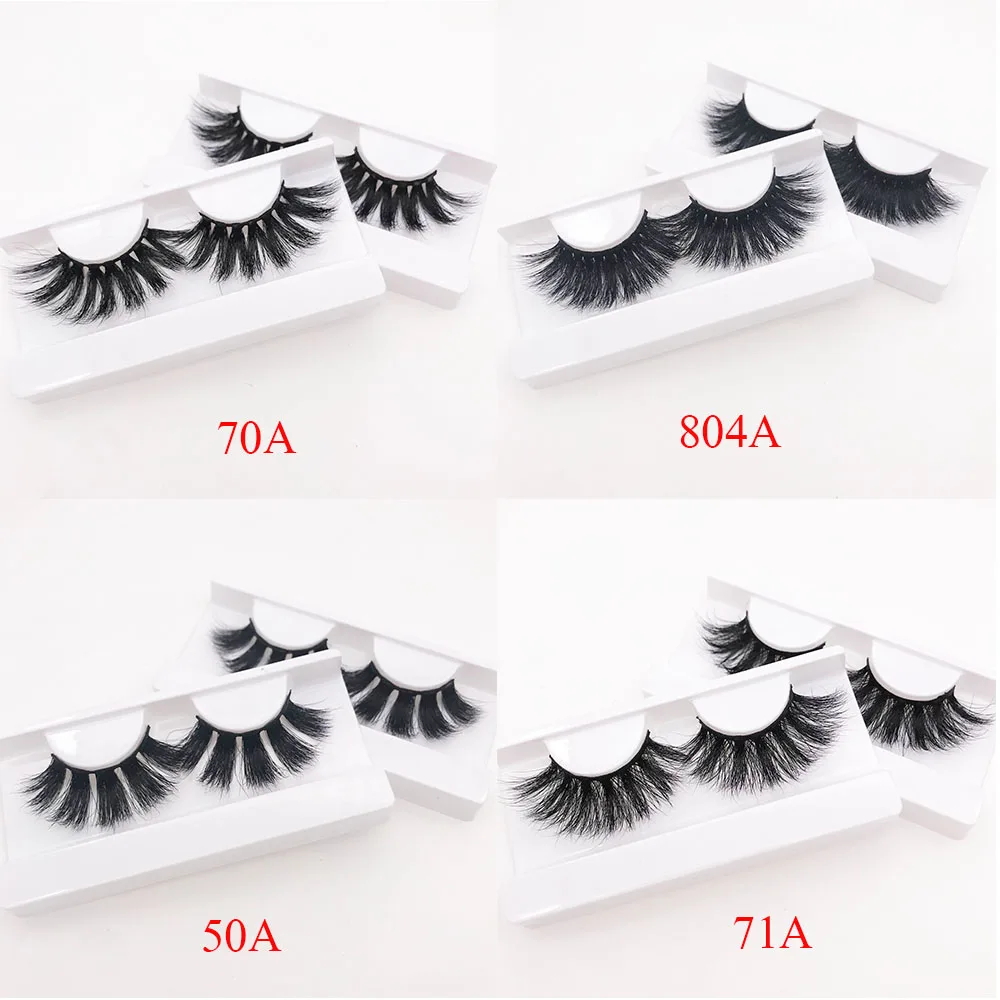 
Wholesale customization mink lashes 25 mm mink lashes 25mm eyelashes 3d With Custom Packaging Your Own Logo Eyelash Box 