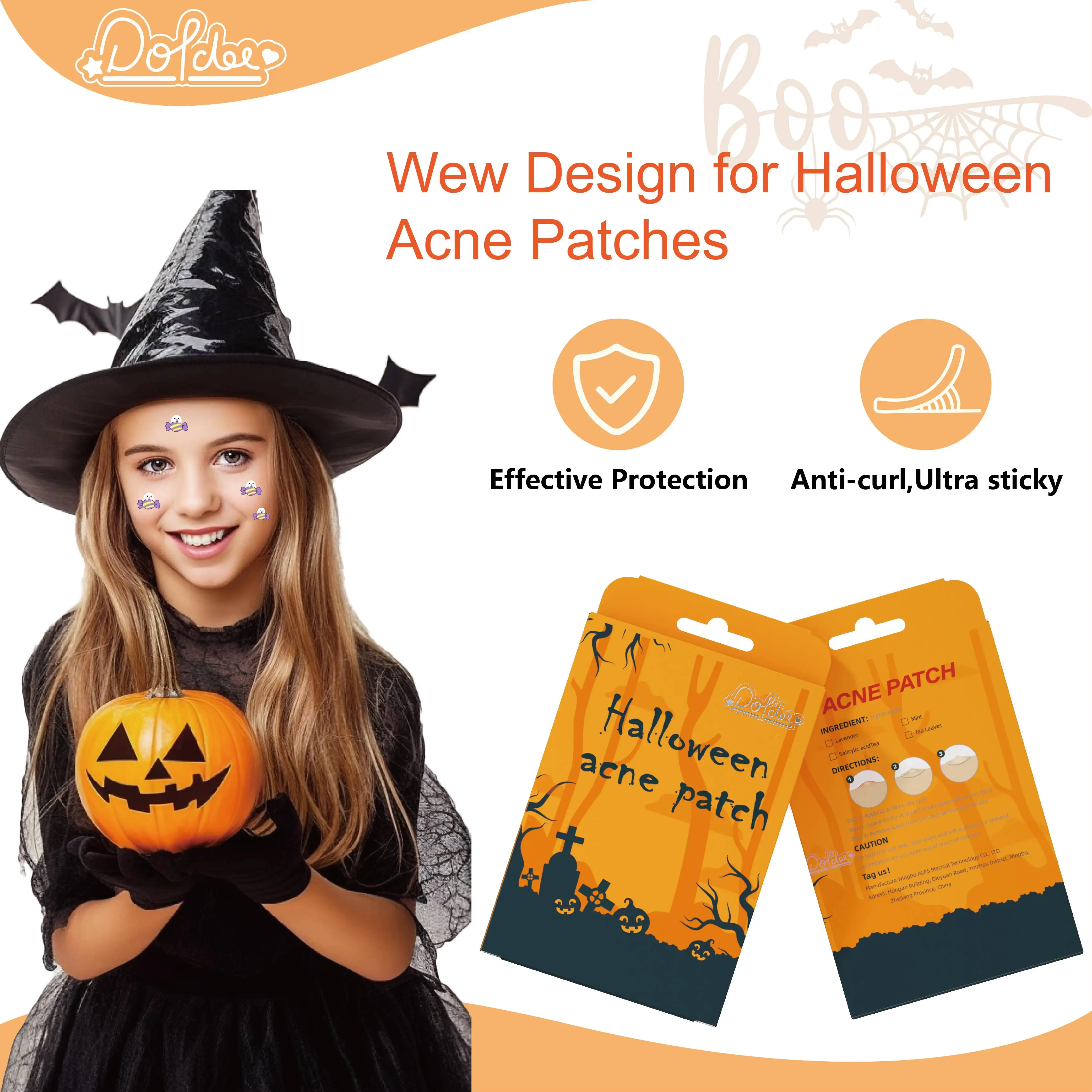 Halloween Customized Shape Acne Patch Wholesale Acne Pimple Patches Salicylic For Face