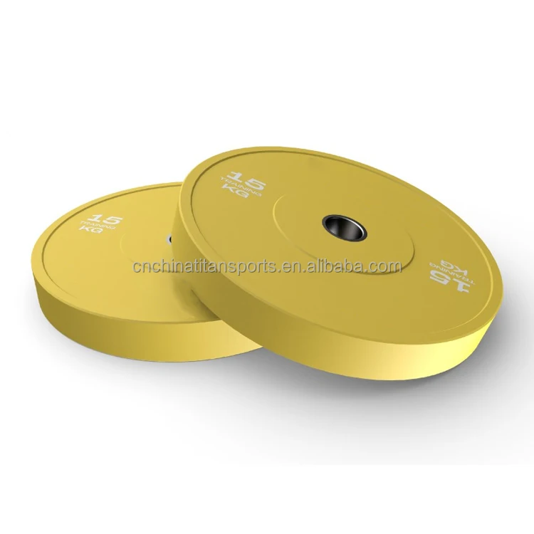 Custom Logo Cross training fit Solid Rubber Bumper Weight Plate