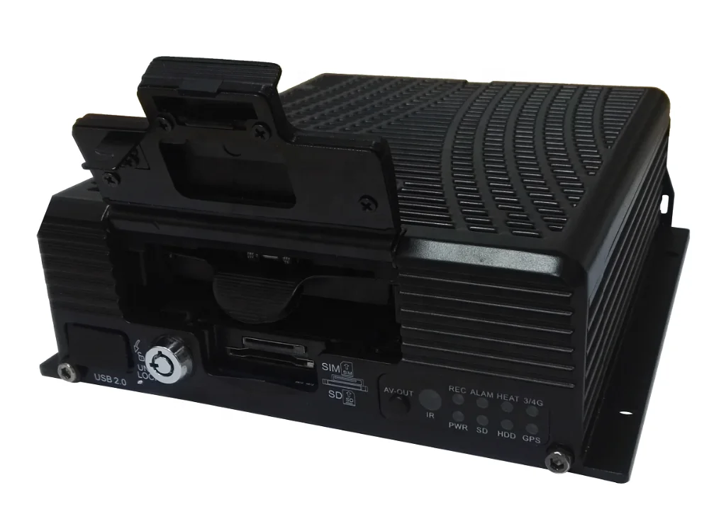 
hard drive AHD in car DVR with IP camera 