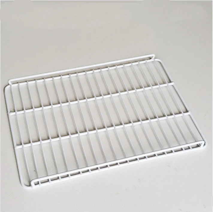 Steel Wire Divider Shelves PE Coated Wire Mesh Shelf Rack for Commercial Refrigerator
