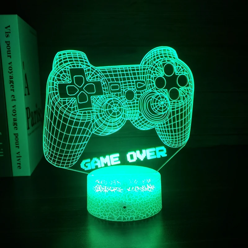 Customized 3D Game Room Desk Lamp console game LED desk lamp for home and office decoration