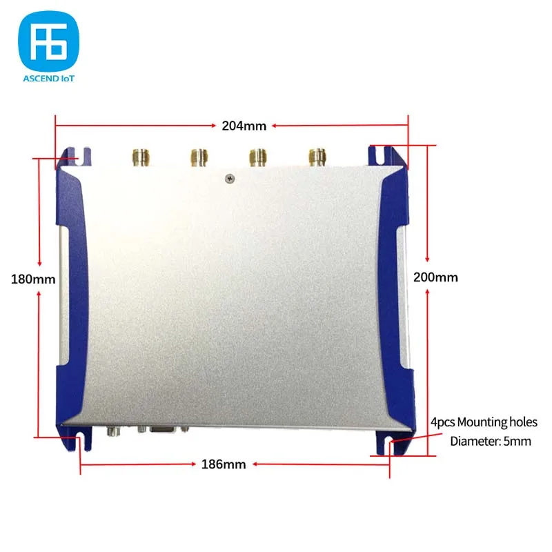 Длинный диапазон UHF RFID считыватель 4 канала фиксированный радиочастотных меток для складской логистики управления