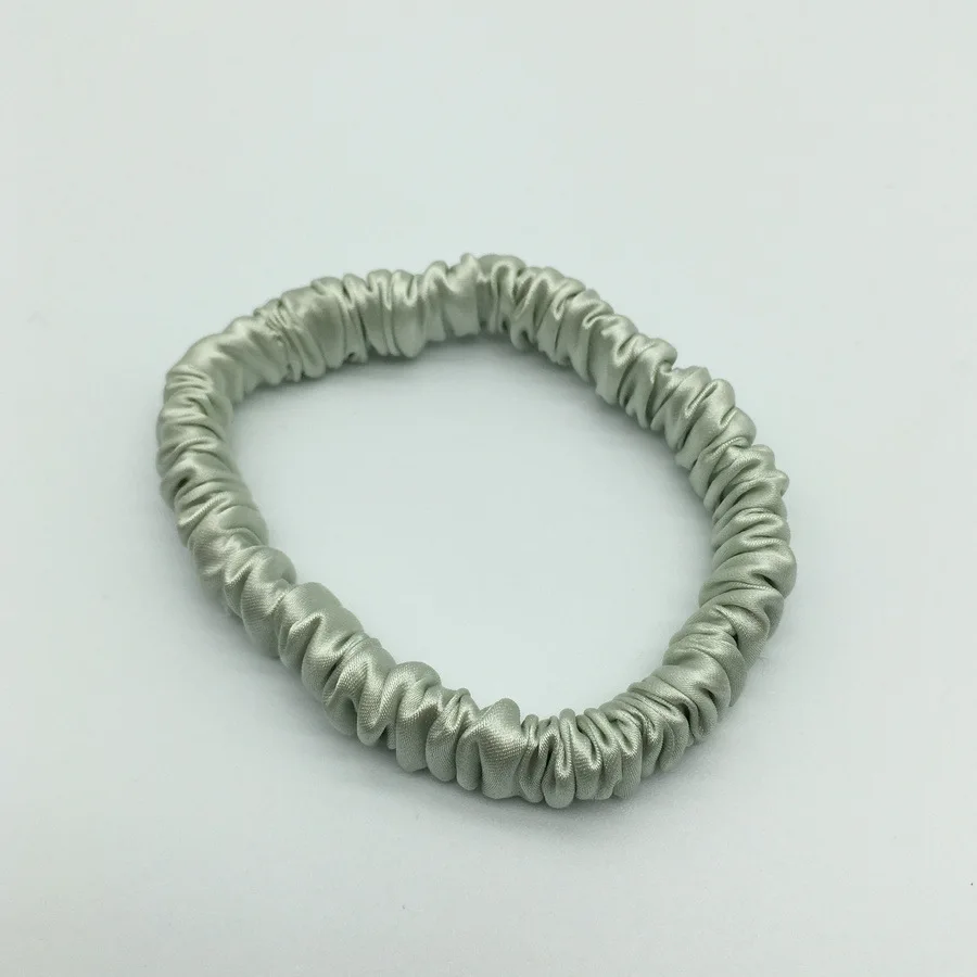 Hot Sale 16 Momme Custom Silk Hair Scrunchies Organic Hair Ties For Women