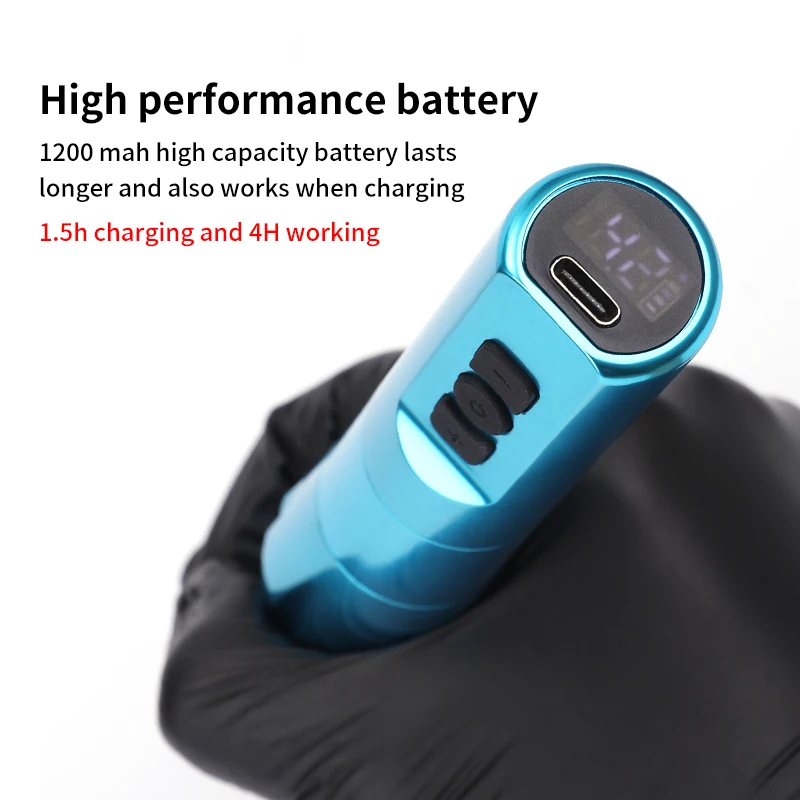 Y13 Wireless Tattoo Pen Battery Inside Magnetic Suction Stable Power for Tattoo & Permanent make up Machine Pen