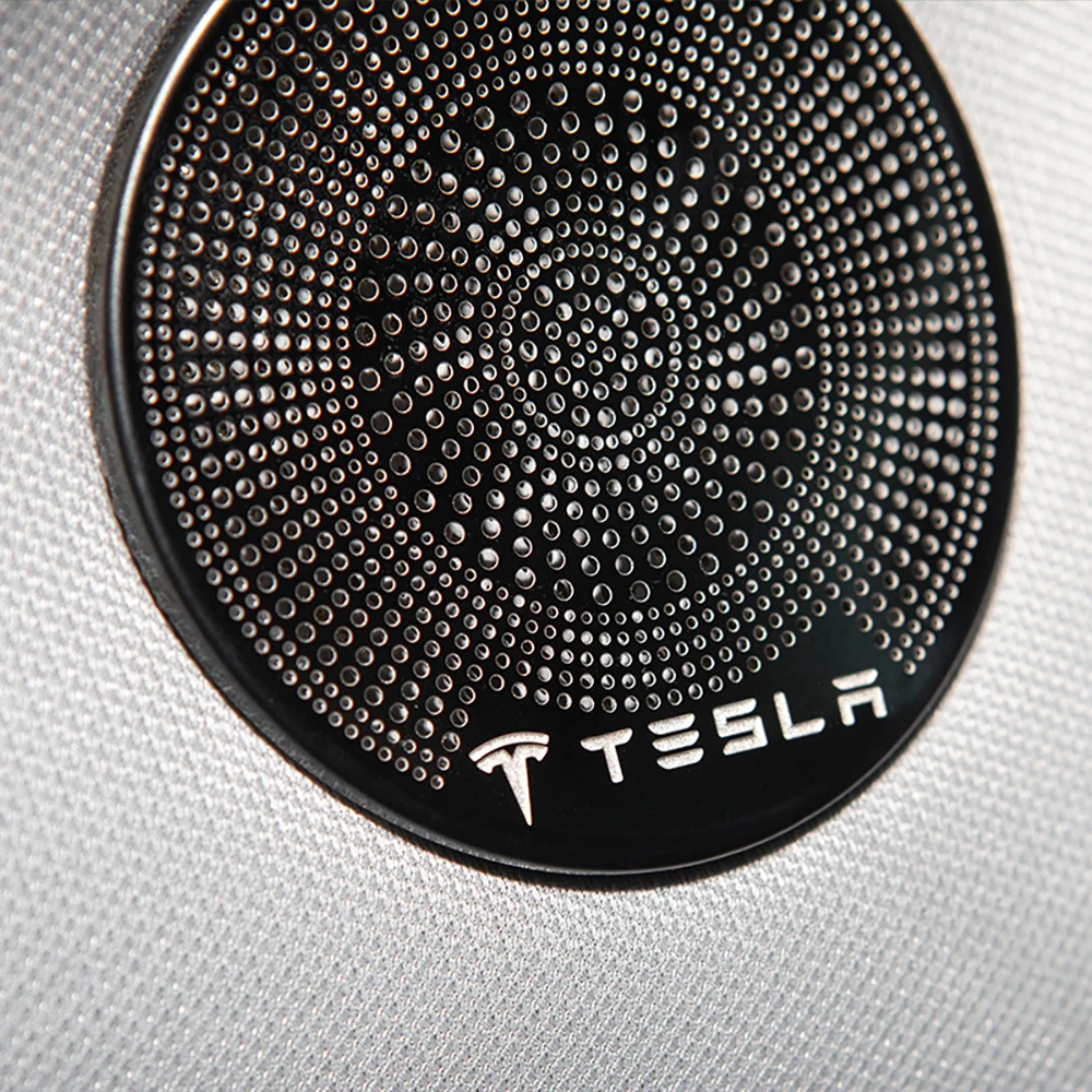 Новинка аксессуары для Tesla model 3 крышка передней колонки клаксон модель динамика декоративные блестки tesla three