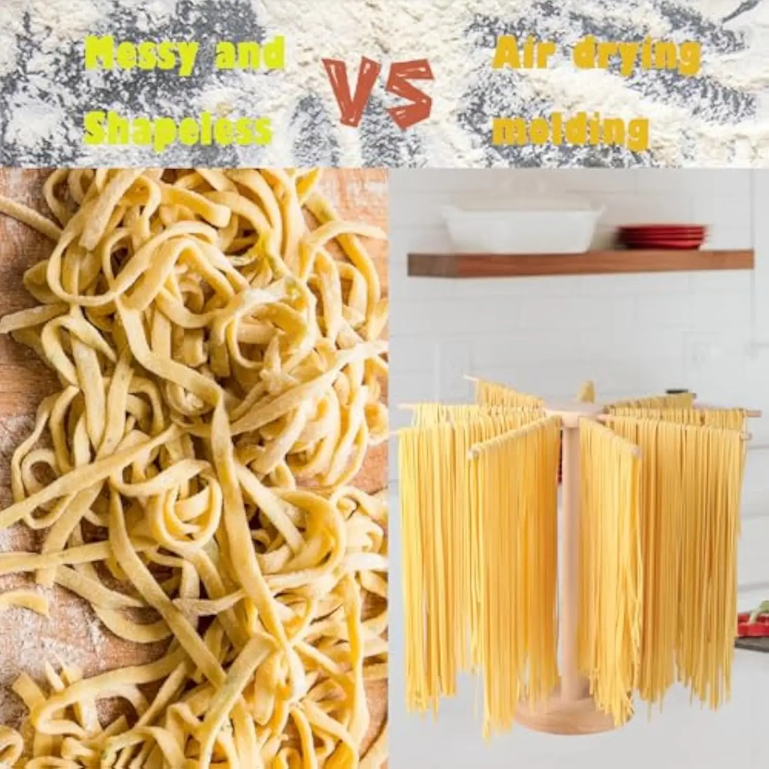 LOW MOQ Efficient Durable Bamboo Pasta Drying Rack For food factories