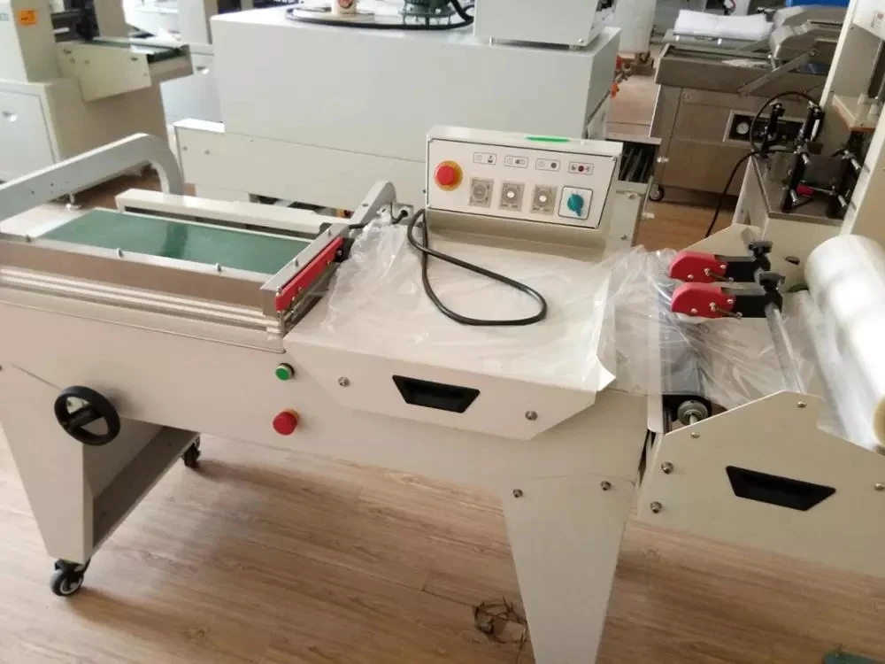 Semi Automatic shrinking seal shrink wrapping machine 2 in 1 shrink wrapper