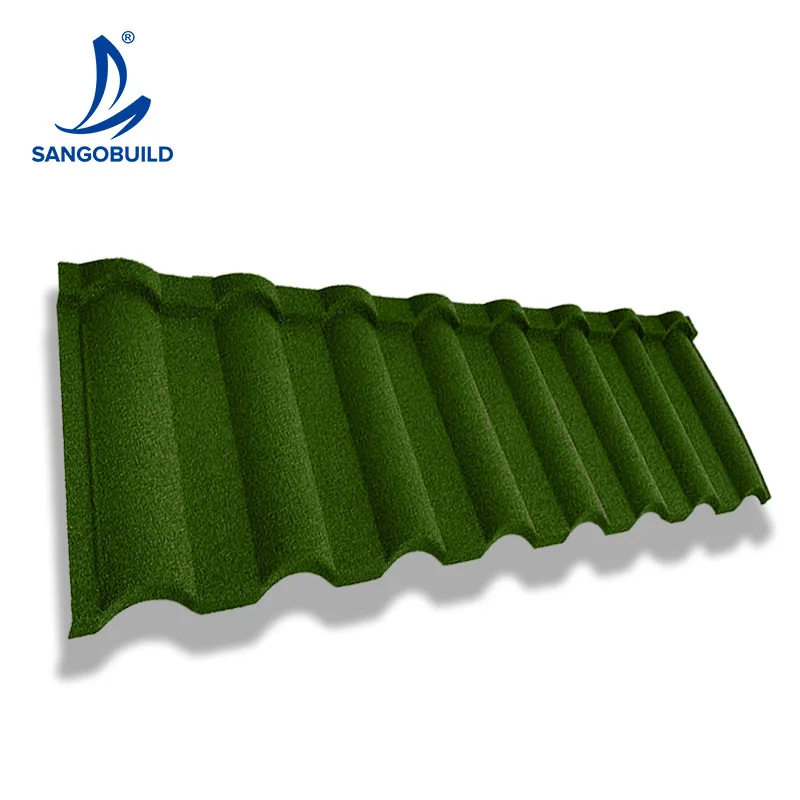 Newest 2022 Corrugated Galvanized Zinc Roof Sheet Stone Coated Metal Roofing Sheet Milano Type Milan Roof Tile