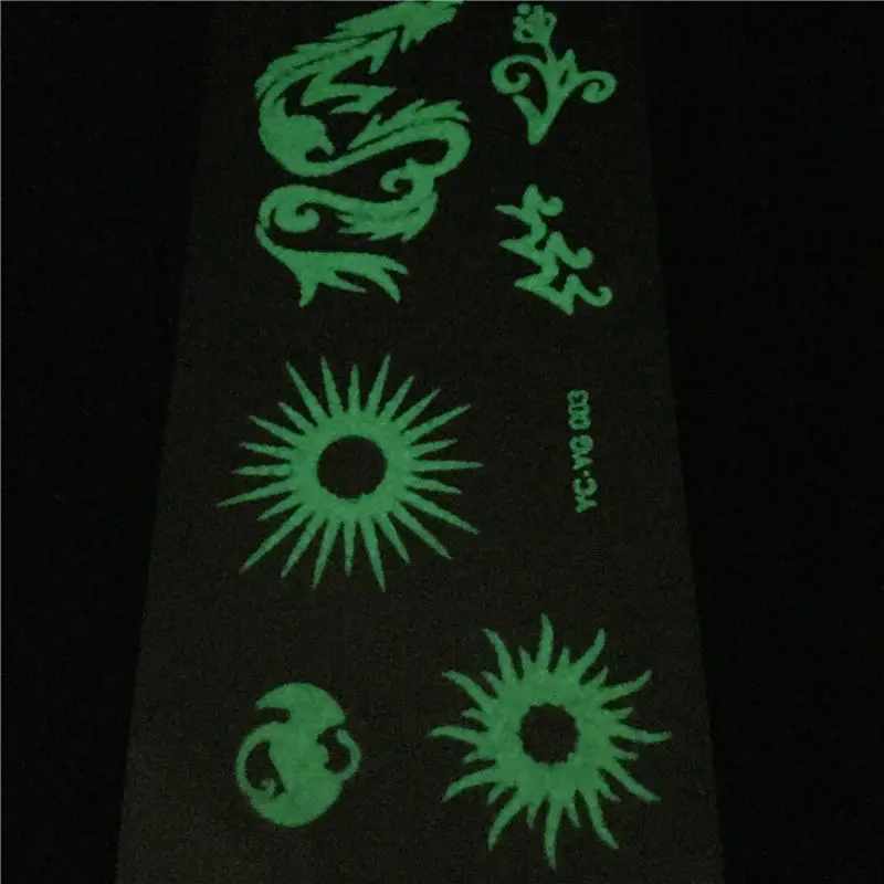 Glow In Dark Anime Cartoons Halloween Luminous Tato Tatoo For Kid Child Waterproof Temporary Tattoo Sticker