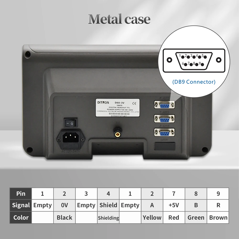 Digital Readout DRO with 2 Axis 3 axis for Milling and Lathe Machine LED Screen Display DRO Digital Readout  sino
