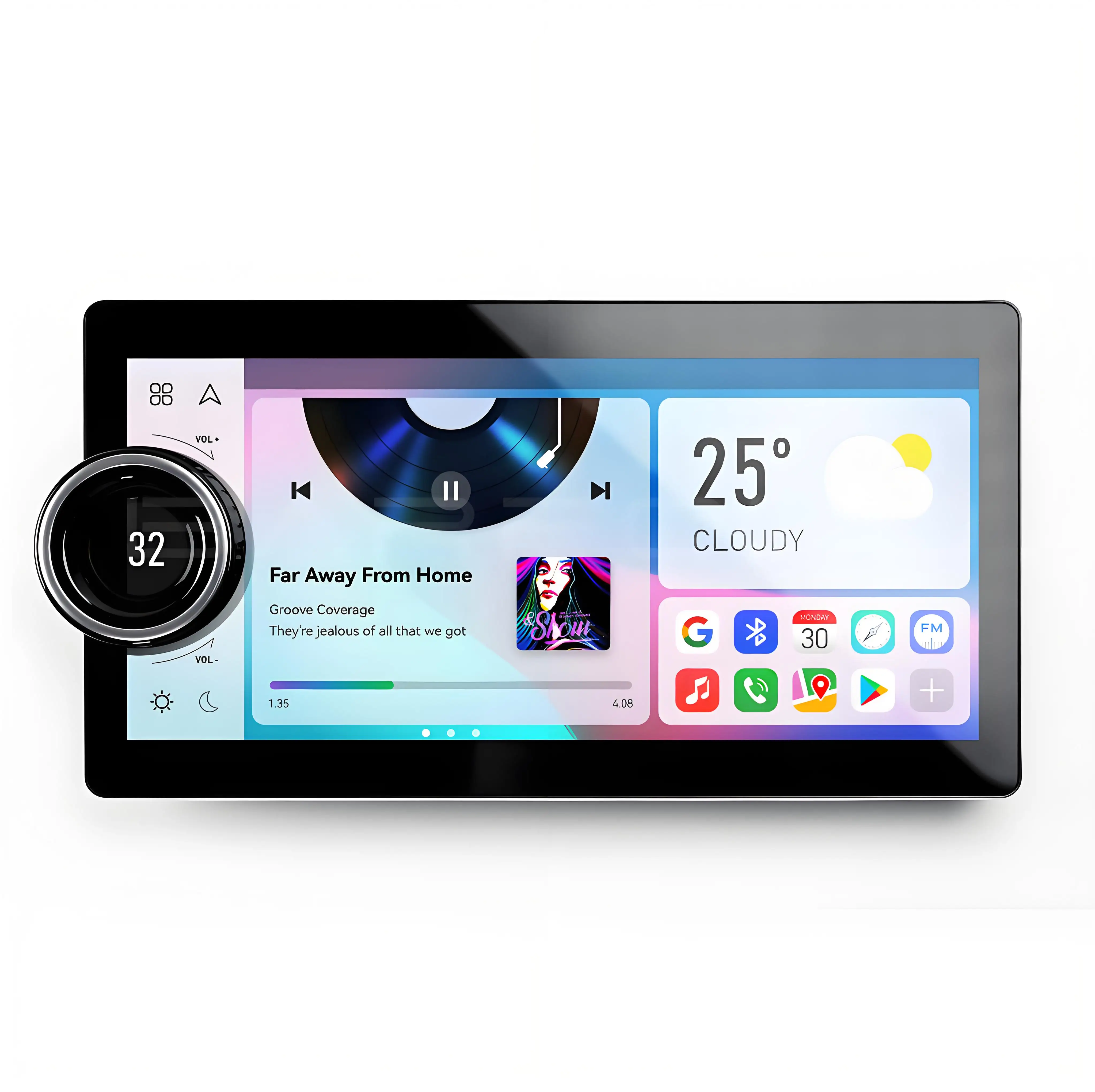 Zmecar Car Navigation Single Side Knob Left Or Right Titanium Free Change Full Fit 10.33 Inch Touch Screen Car Android Player