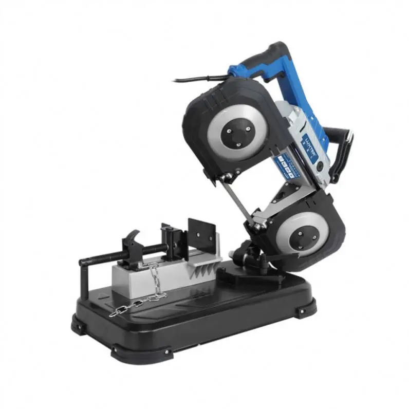 Desktop 5-inch metal band saw machine, small household 45 degree wood metal cutting machine