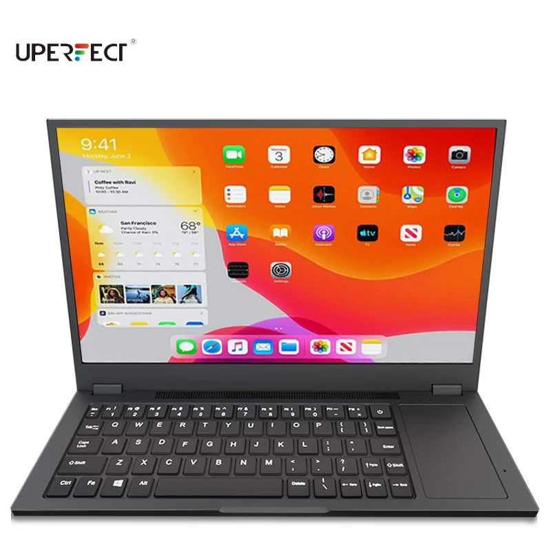 
UPERFECT Monitor 14 Inch FHD 1080P IPS Display Lcd Screen 6000 mAh With Touchpad And Portable Keyboard 