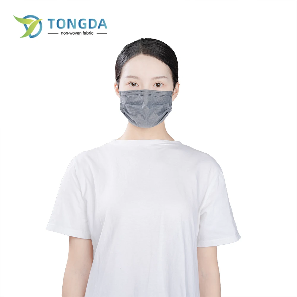 disposable spun lace non woven pink 3 ply surgeon face mask surgical medical mask