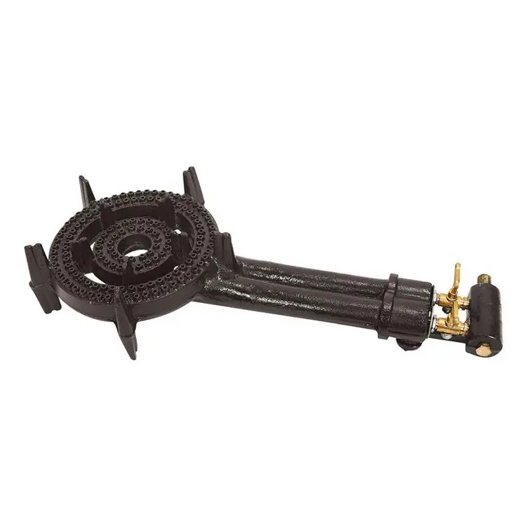 Commercial Custom Enameled Delicate Appearance High Pressure Cast Iron 2 Burner Gas Stove Ring Burners