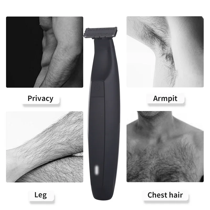 IPX7 Waterproof Rechargeable One Blade Shaver Professional Cordless Body Hair Ball Trimmer For Men