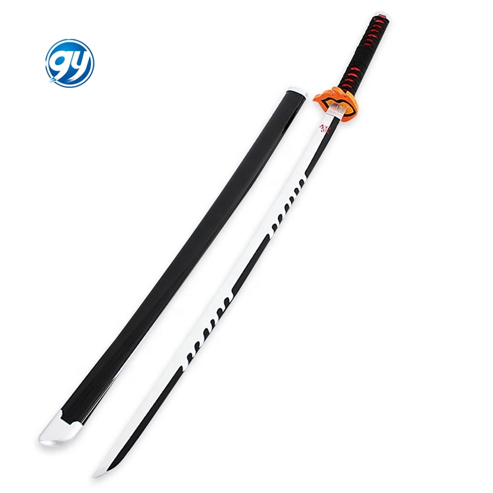 104cm Demoned of Slayer Cosplay Wooden Large Size Anime Katana Rep-licaed Toy Sword for Collectors High-Quality Wholesale