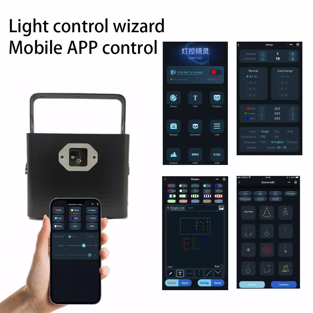 5 Вт RGB полноцветные лазерные огни Светодиодные DMX512 сценическое осветительное оборудование RGBW DJ Bar KTV диско алюминиевый лазерный узор с эффектом