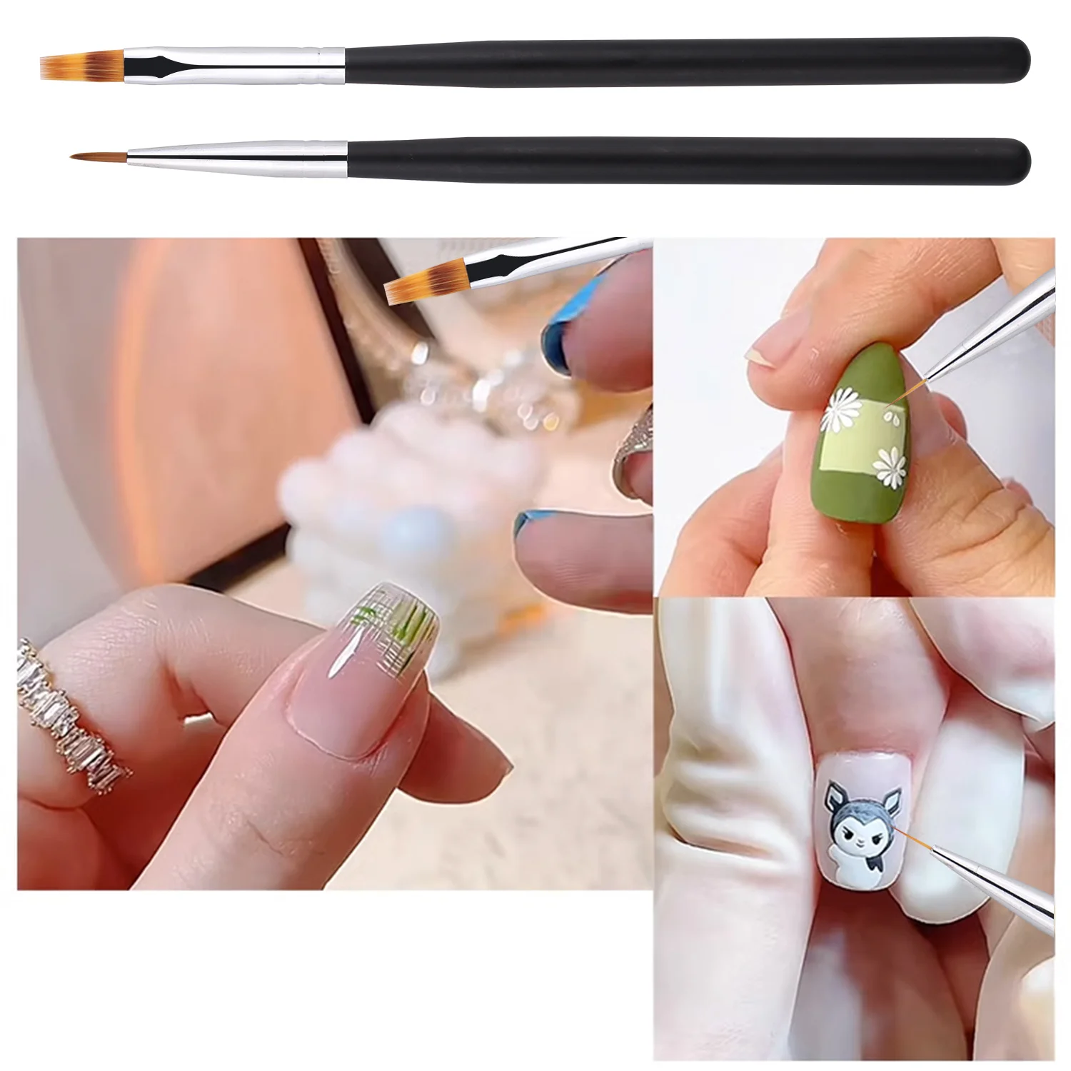 100% kolinsky nail brush acrylic nail art liner brush set nail art brushes