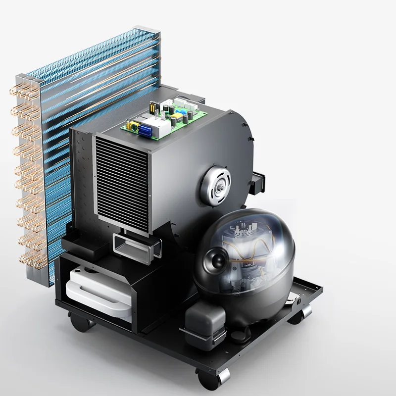 High-Power Smart Automatic Defrost Industrial Adjustable Humidistat Washable 50L Air Dehumidifier For Commercial