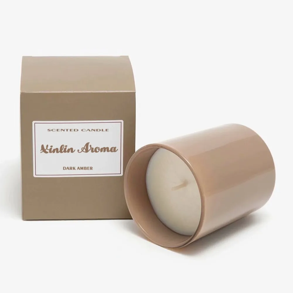 Wholesale Luxury Private Label Matte Glass Jar Natural Soy Wax Scented Candle For Home Decoration Wedding Party