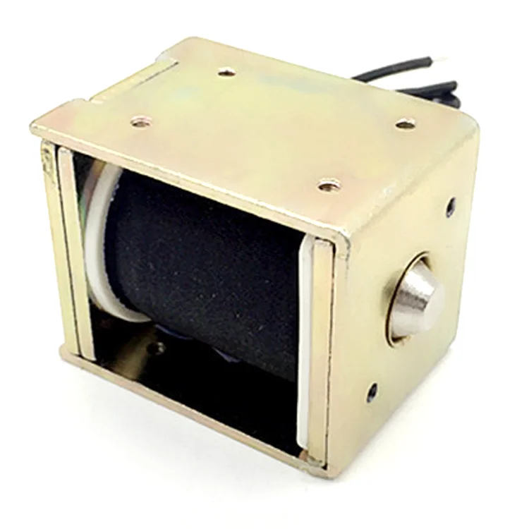 JSO-1250 12v 24v dc open frame push pull solenoid