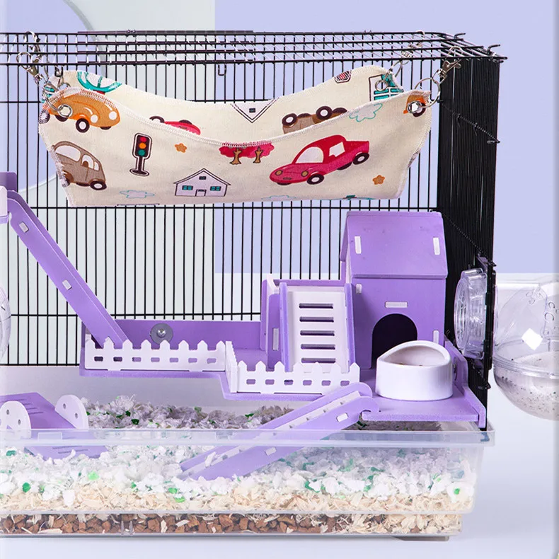 Two-Storey Luxury Villa Castle Hamster Cage Hamster Water Bottle 12pack Hamster Nest