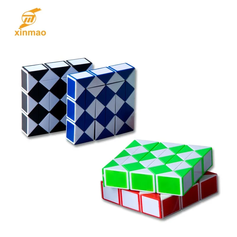 2020 hot selling 60 Link Magic Snake Intelligent plastic magic ruler cube puzzle toy Twist puzzle snake