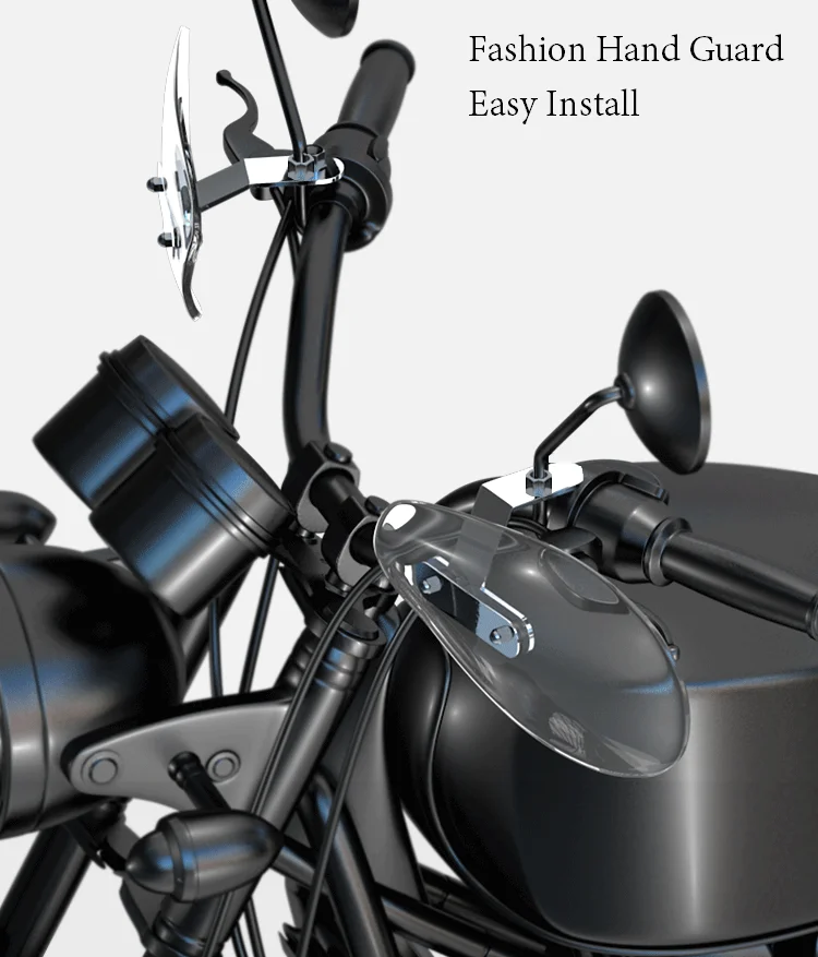  Защита для рук на мотоцикл дефлектор холодного ветра Harley Chopper bobber cafe racer Cruiser Touring honda CVO