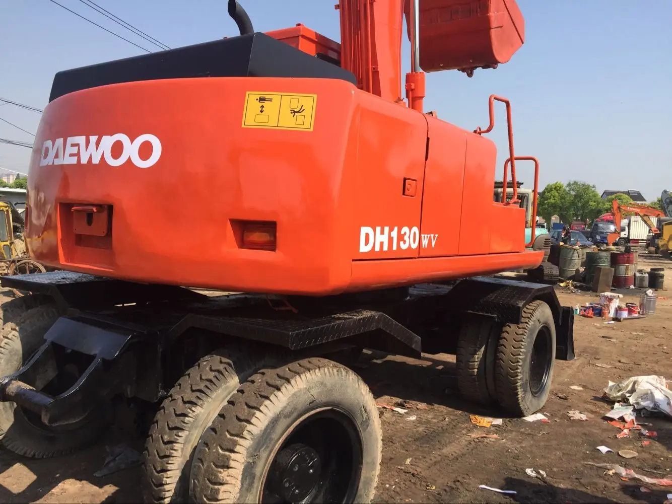 Used Daewoo Doosan DH150W-7 Wheel Excavator for Sale DH130 DH150LC-7 DH140