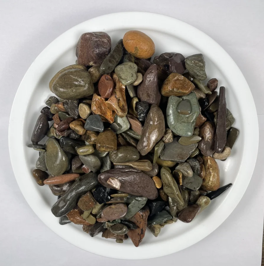 Superior quality Original bottom sand of fish tank natural river gravel stone mix color pebble river rock dec stone