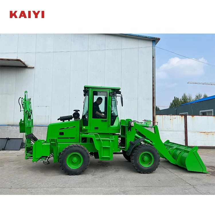 KAIYI10-20 Cheap Price  Multi-Purpose 4 Wheel Drive New Backhoe And Loader 3 Ton 4 Ton New Backhoe Loader With CE EPA Provide