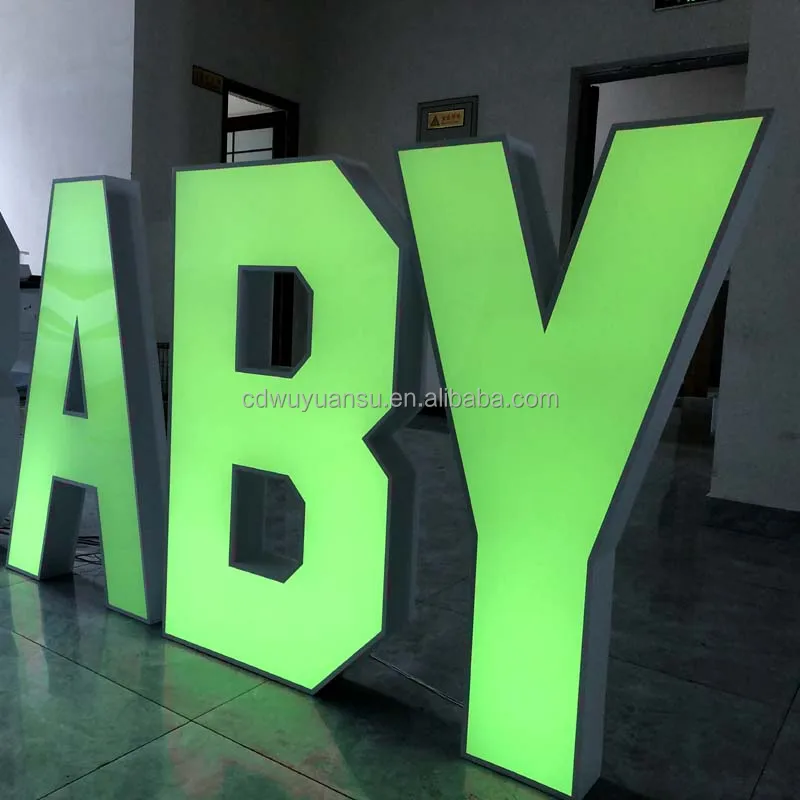 HS Sign Custom  wedding decoration Color led numbers  Lights BABY neon marquee letters For  Birthday Party